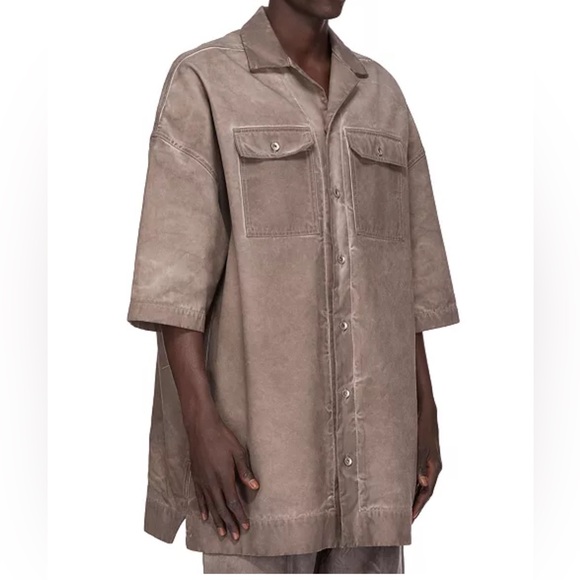 DRKSHDW Rick Owens Magnum Tommy Regular Fit Short Sleeve Shirt - Picture 3 of 16